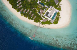 Maldives - Park Hyatt Maldives Hadahaa - Vue aérienne des parties communes