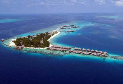 Maldives - Coco Bodu Hithi - Vue aérienne