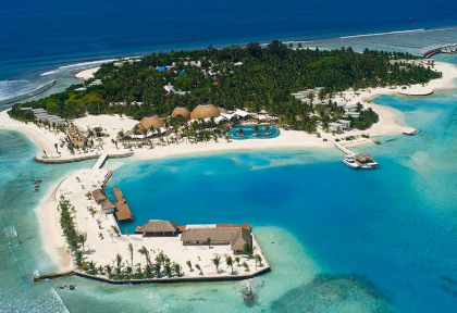 Maldives - Holiday Inn Resort Kandooma - Vue aérienne