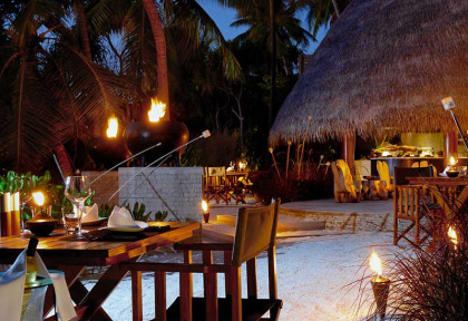 Maldives - W Retreat & Spa - Restaurant Fire