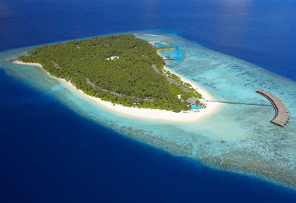 Maldives - Filitheyo Island Resort - Vue aérienne